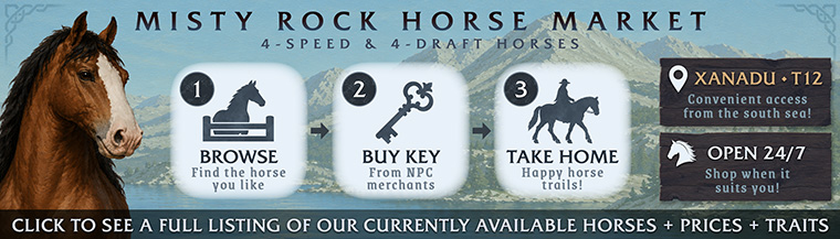 Misty Rock Horse Market on Xanadu - T12